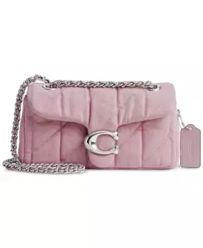 Сумка через плечо Tabby 20 в стеганом дениме COACH, мультиколор