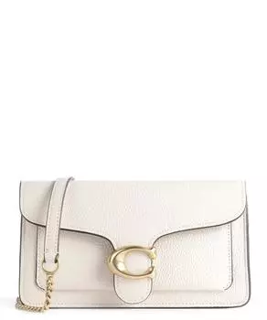 Сумка через плечо Tabby из зерненой кожи Coach, белый