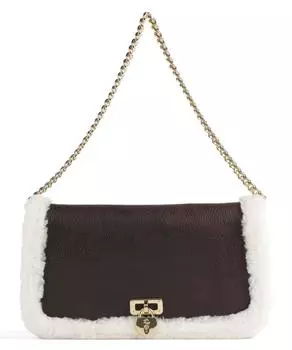 Сумка через плечо Tanner из зернистой яловой кожи Lauren Ralph Lauren, коричневый