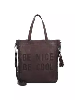 Сумка через плечо TASCHENDIEB Leder 31 cm, цвет schoko