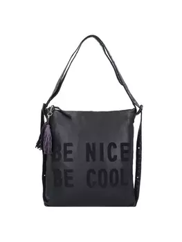 Сумка через плечо TASCHENDIEB Leder 33 cm, черный