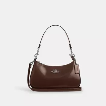 Сумка через плечо Teri COACH, цвет silver/maple