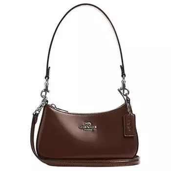 Сумка через плечо Teri Cow Leather, женская, мини-сумка, цвет клен COACH