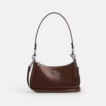 Сумка через плечо Teri Mini COACH, цвет silver/maple
