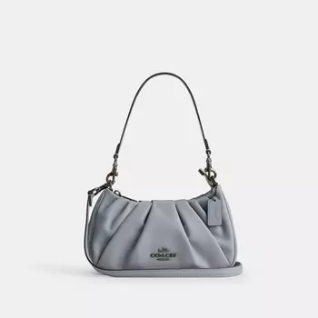 Сумка через плечо Teri с рюшами COACH, цвет qb/grey blue