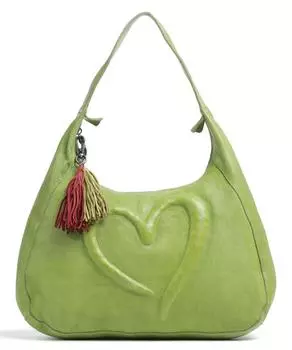 Сумка через плечо Theodor-Herzl-Platz 2 из зернистой яловой кожи. Taschendieb Wien, зеленый