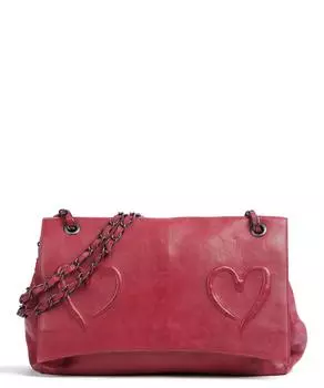 Сумка через плечо Theodor-Herzl-Platz 3 из зернистой яловой кожи. Taschendieb Wien, розовый