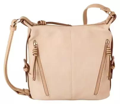Сумка через плечо TOM TAILOR "CAIA Cross Bag M" с красивыми деталями, кремовый