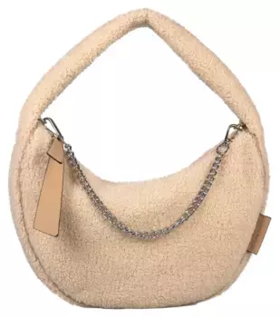 Сумка через плечо TOM TAILOR "Ginny Banana Bag" в модном дизайне, бежевый