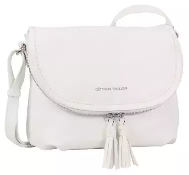 Сумка через плечо TOM TAILOR "Lari Cross Bag M", с ремнем через плечо, белый