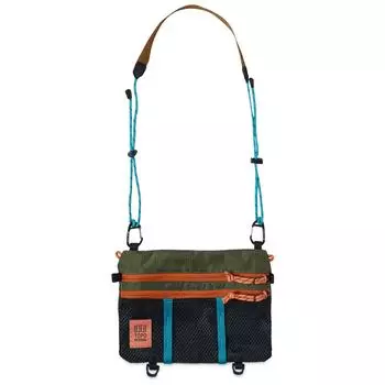 Сумка через плечо Topo Designs Mountain Accessory Shoulder Bag, цвет Olive & Pond Blue