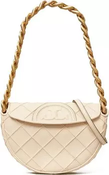 Сумка через плечо Tory Burch Fleming Soft Mini Crescent Bag, цвет New Cream