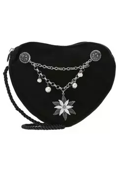 Сумка через плечо TRACHTEN HERZTASCHE EDELWEISS CHARIVARI Alpenflstern, черный