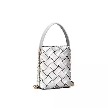 Сумка через плечо Tria с тиснением Mellow World, серебряный