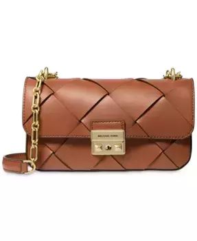 Сумка через плечо Tribeca Small Convertible с цепочкой Michael Kors, коричневый