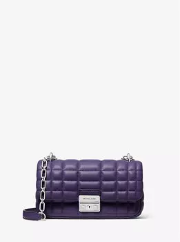 Сумка через плечо Tribeca Small из стеганой кожи Michael Kors, коричневый