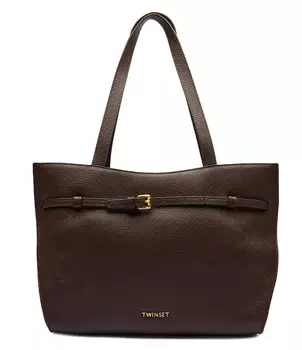 Сумка через плечо TWINSET shopper, коричневый