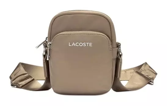 Сумка через плечо унисекс LACOSTE, Dark apricot color