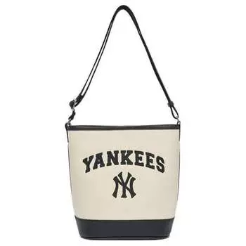 Сумка через плечо унисекс MLB, Черный/белый + сумка для подарков