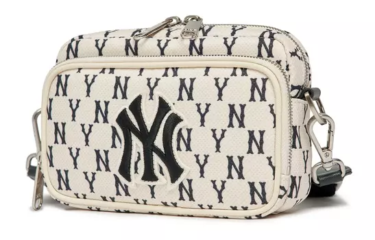 Сумка через плечо унисекс MLB Monogram Collection, Черно-белый