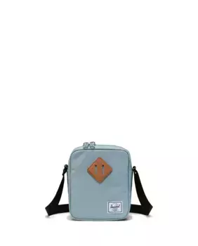 Сумка через плечо унисекс объемом 2,6 л из синей ткани на молнии Herschel, светло-голубой