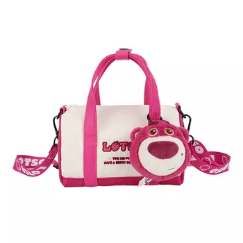 Сумка через плечо унисекс POTDEMIEL Strawberry Bear Series, Сумка через плечо Strawberry Bear в форме цилиндра