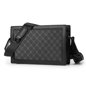 Сумка через плечо унисекс Slazenger, Плед черный