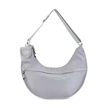 Сумка через плечо унисекс Subcrew, Серебристо-серый