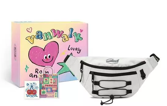 Сумка через плечо унисекс VANWALK, Дикий серый