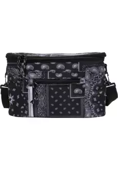 Сумка через плечо URBAN CLASSICS " Urban Classics Unisex Bandana Patchwork Print Cooling Bag" (1 шт.), черно-белый