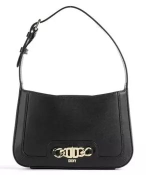 Сумка через плечо Valencia из зернистой яловой кожи. Dkny, черный