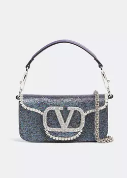 Сумка через плечо Valentino Garavani Loc Small, фиолетовый