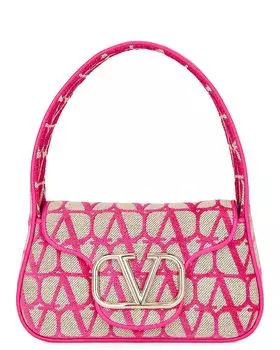 Сумка через плечо Valentino Garavani Loco Hobo, цвет Naturale & Pink