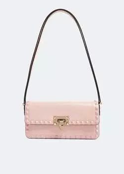 Сумка через плечо Valentino Garavani Rockstud23 East-West, розовый