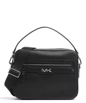 Сумка через плечо Varick 10 дюймов из мелкозернистой кожи Michael Kors, черный