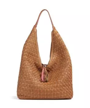 Сумка через плечо Venusweg 2 из зернистой коровьей кожи Taschendieb Wien, коричневый