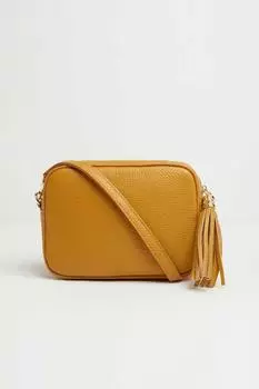 Сумка через плечо "Verona" с кисточками Betsy & Floss, желтый