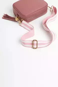 Сумка через плечо 'Verona' с кисточками и ярким ремешком Betsy & Floss, розовый