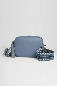 Сумка через плечо 'Verona' с кисточкой и ремешком ацтекского типа Betsy & Floss, синий