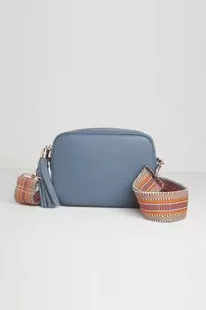 Сумка через плечо 'Verona' с кисточкой и ремешком ацтекского типа Betsy & Floss, синий