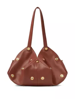 Сумка через плечо Versace Protea, коричневый