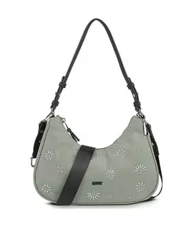 Сумка через плечо Vienna цвета хаки на молнии SKPAT, зеленый