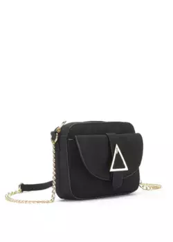 Сумка через плечо Vivance, мини-сумка, сумка с ручкой, сумочка с ручкой-цепочкой VEGAN, черный