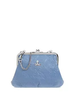 Сумка через плечо Vivienne Westwood с металлической пластиной Orb, синий