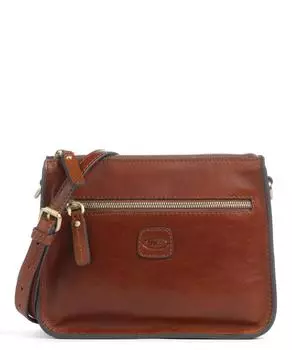 Сумка через плечо Volterra S из мелкозернистой яловой кожи Brics, коричневый