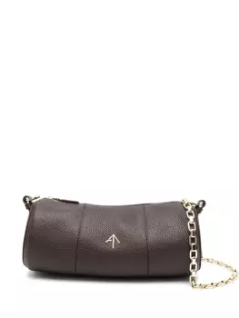 Сумка через плечо в форме цилиндра Manu Atelier, коричневый