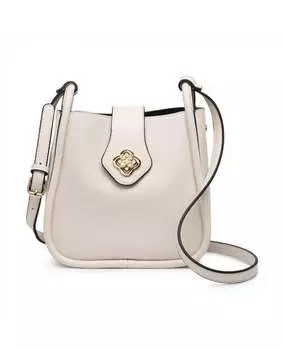 Сумка через плечо в форме цветка с клапаном на поворотной застежке JFY, бежевый