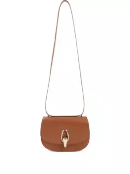 Сумка через плечо в форме полумесяца GIORGIO ARMANI, коричневый