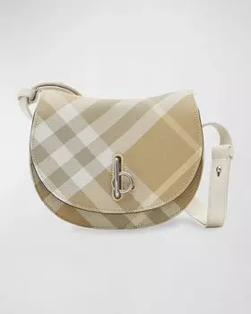 Сумка через плечо в клетку Rocking Horse Burberry, цвет Flax