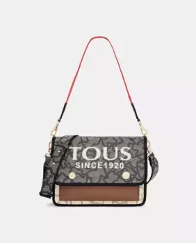 Сумка через плечо в красных тонах с магнитом Tous, красный